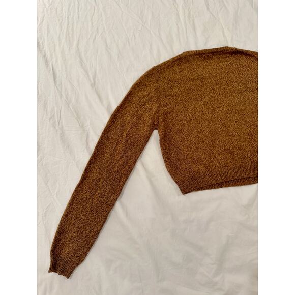 Banana Republic Wool Silk Blend Cropped Sweater Women's Small Quiet Luxury - Picture 13 of 14
